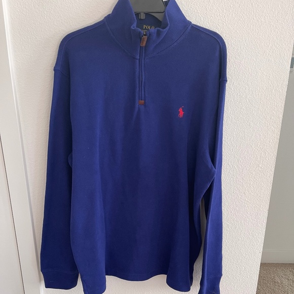 Polo Ralph Lauren blue estate rib sweater size XL